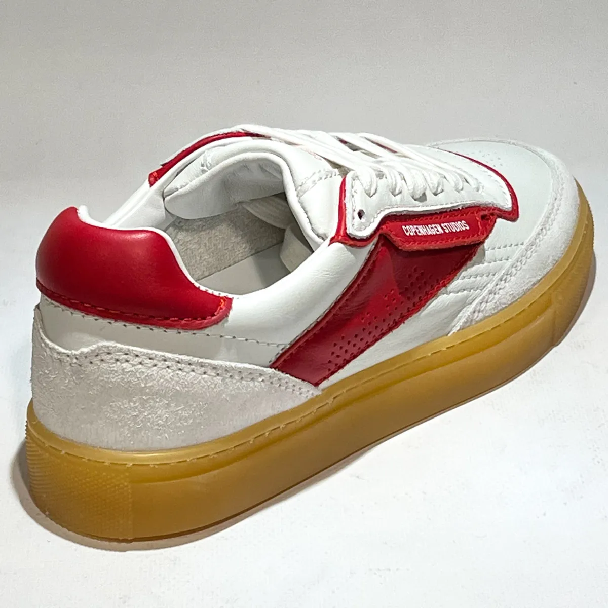 CPH90 leather mixwhite/red 2 Copenhagen Studios Copenhagen Studios CPH90 leather mixwhite/red