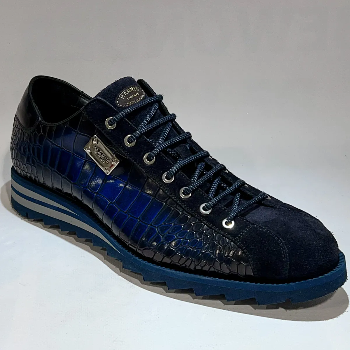 2892 Suede english blu 1 HARRIS HARRIS 2892 Suede english blu
