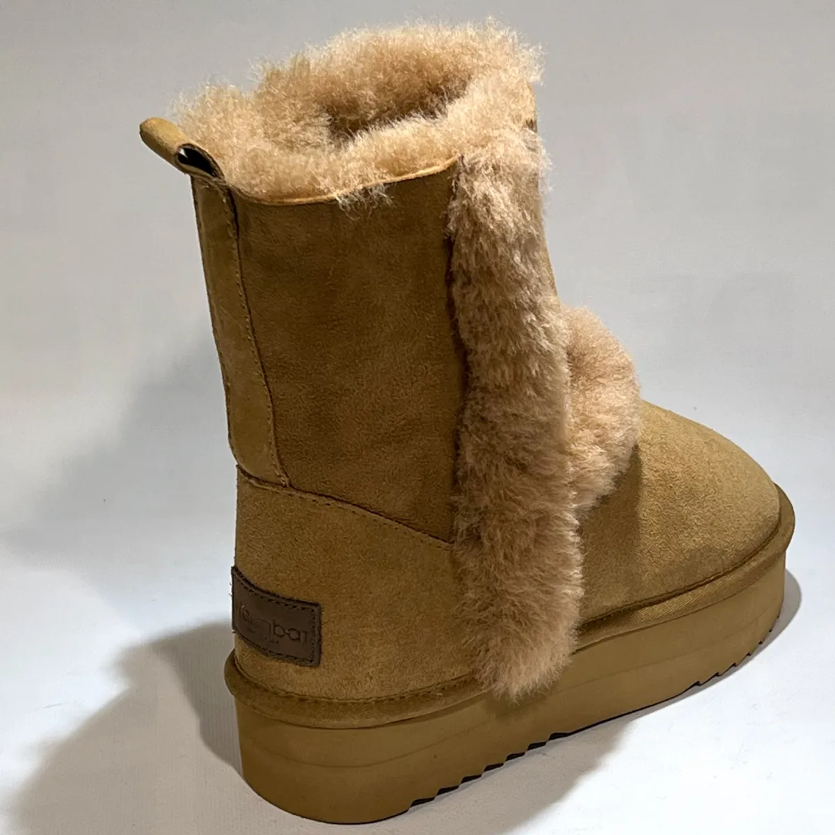 KNG376126 Kangaroo Camel suede 2 Warmbat Warmbat KNG376126 Kangaroo Camel suede